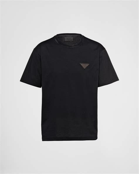 tee shirt prada homme noir|Prada T.